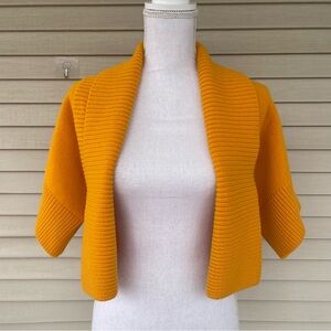 Michael Kors Collection Open Crop Sweater Cashmere/Wool Blend Size XS